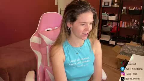 Lucie hot follow me on  online show from February 24, 9:10 am