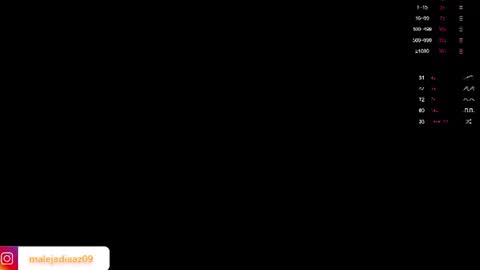 Snapshot of malejadiaz_ chatting on July 27, 9:00 pm Maleja Diaz online show from July 27, 9:00 pm