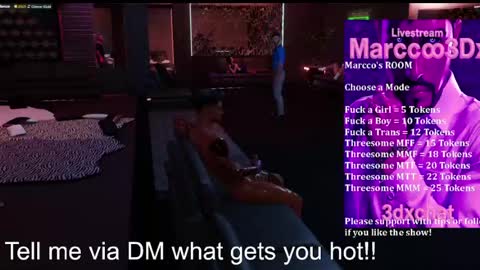 Snapshot of marcco3dx chatting on July 1, 1:40 am Marcco3dx online show from July 1, 1:40 am