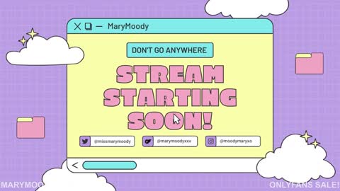 Snapshot of marymoody chatting on November 22, 12:42 am Mary Moody online show from November 22, 12:42 am