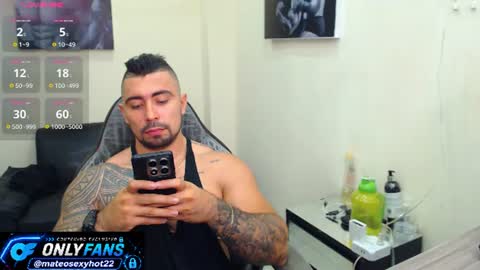 Snapshot of mateosexyhot22 chatting on July 25, 6:38 pm Mateo online show from July 25, 6:38 pm