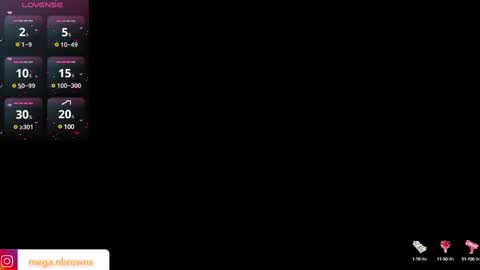 Snapshot of megan_browns1 chatting on February 24, 12:59 pm Megan online show from February 24, 12:59 pm