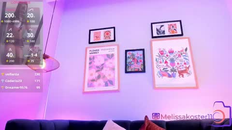 Snapshot of melissa_koster chatting on May 13, 5:38 am Melissa 3 online show from May 13, 5:38 am