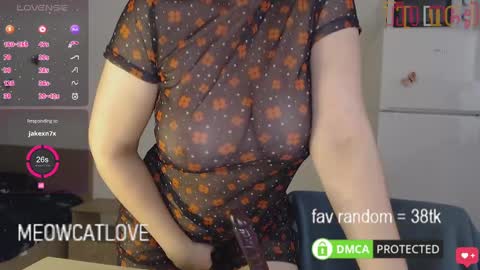 Snapshot of meowcatlove chatting on January 25, 8:00 pm meowcatlove online show from January 25, 8:00 pm