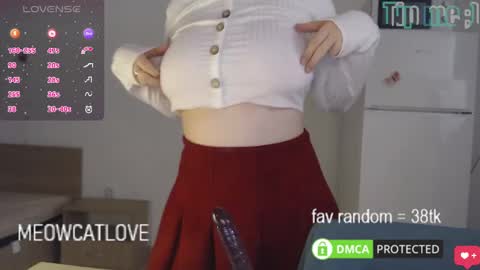 Snapshot of meowcatlove chatting on February 21, 9:32 pm meowcatlove online show from February 21, 9:32 pm