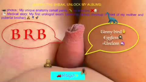 Snapshot of micropenis10cm chatting on August 4, 11:18 pm tinypenis online show from August 4, 11:18 pm