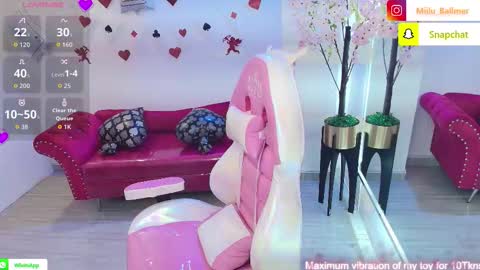 Milu ballmer  online show from February 13, 7:10 pm