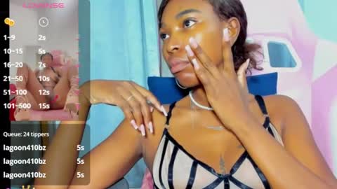 Snapshot of myblackdope_ chatting on June 30, 8:15 am Samanta online show from June 30, 8:15 am