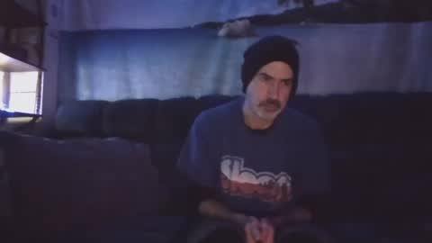 Snapshot of nightgoat666 chatting on February 19, 5:49 am OHB Old Horny Bastard online show from February 19, 5:49 am