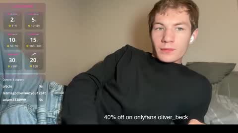 Snapshot of oliver_beck chatting on May 6, 2:19 am Oliver Beck online show from May 6, 2:19 am