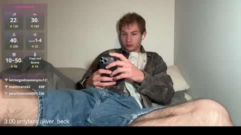 Snapshot of oliver_beck chatting on May 17, 2:09 am Oliver Beck online show from May 17, 2:09 am