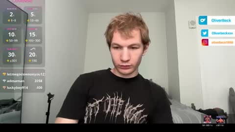 Snapshot of oliver_beck chatting on June 4, 7:42 pm Oliver Beck online show from June 4, 7:42 pm