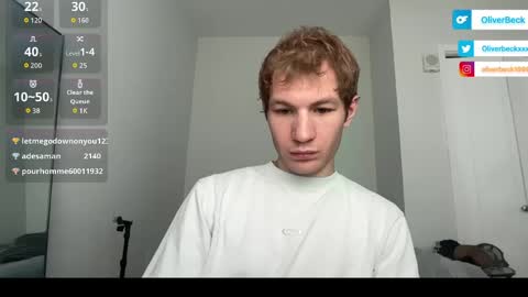 Snapshot of oliver_beck chatting on June 6, 7:29 pm Oliver Beck online show from June 6, 7:29 pm