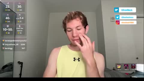 Snapshot of oliver_beck chatting on June 14, 6:21 pm Oliver Beck online show from June 14, 6:21 pm