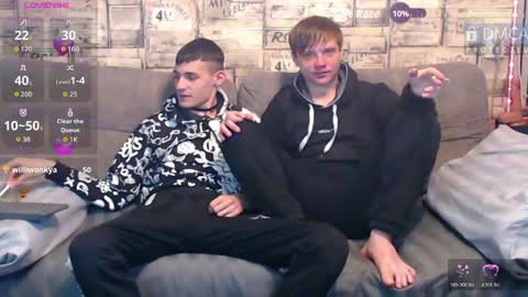 Max tall dark-haired guy with tattoos and Phil blond-haired online show from March 21, 1:54 am
