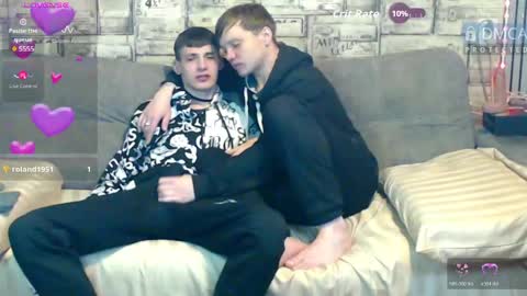 Max tall dark-haired guy with tattoos and Phil blond-haired online show from April 30, 3:13 am
