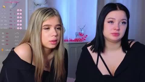 Lora black  and Lili blonde welcome you here online show from February 23, 8:49 am
