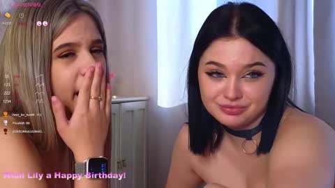 Lora black  and Lili blonde welcome you here online show from February 25, 11:41 am