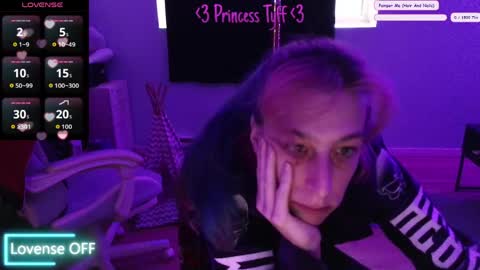 Snapshot of princesstyff chatting on April 13, 12:10 pm Tyff et Blast online show from April 13, 12:10 pm