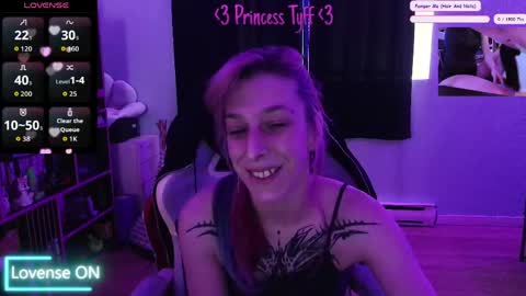 Snapshot of princesstyff chatting on April 23, 12:29 pm Tyff et Blast online show from April 23, 12:29 pm