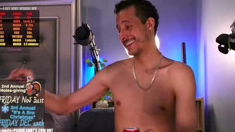 Andy Conda ITS A BRO CHRISTMAS PARTY FRIDAY DECEMBER 13TH 9pm est - LATE Mark Your Calendar online show from November 13, 1:37 am