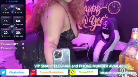 Queen Cherise Roze online show from January 1, 3:56 am