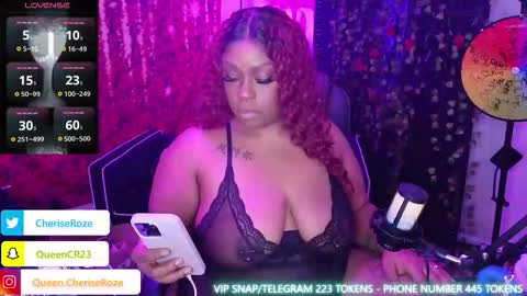 Queen Cherise Roze online show from November 23, 9:58 pm