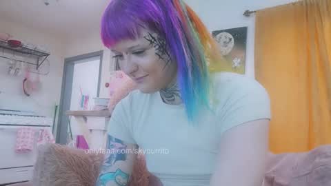 Snapshot of queer_burrito chatting on May 4, 4:03 pm Sky Burrito online show from May 4, 4:03 pm
