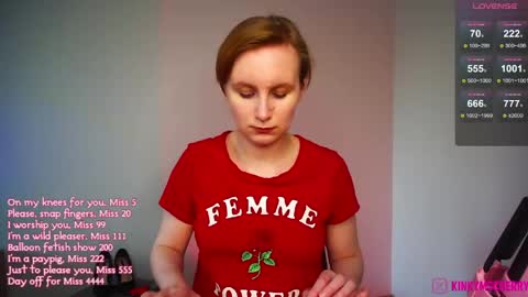 Snapshot of randycherry chatting on May 19, 3:18 pm Cherry Miss Cherry online show from May 19, 3:18 pm