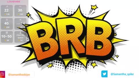 Snapshot of samantha_spike chatting on March 8, 4:06 pm Samantha online show from March 8, 4:06 pm