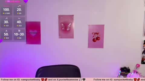 Snapshot of sampuckettbaby chatting on May 27, 3:20 pm sampuckettbaby online show from May 27, 3:20 pm