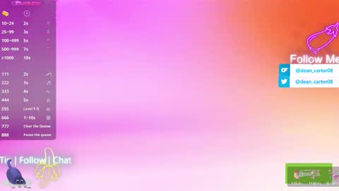 Snapshot of secret_sir chatting on October 7, 10:51 pm Dean Carter online show from October 7, 10:51 pm