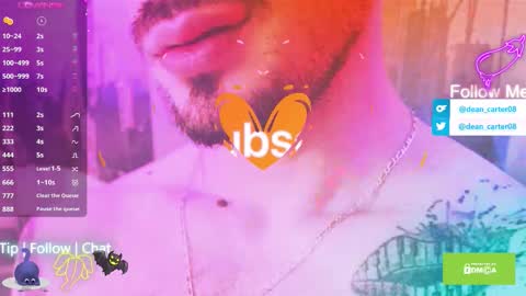 Snapshot of secret_sir chatting on November 7, 11:49 pm Dean Carter online show from November 7, 11:49 pm