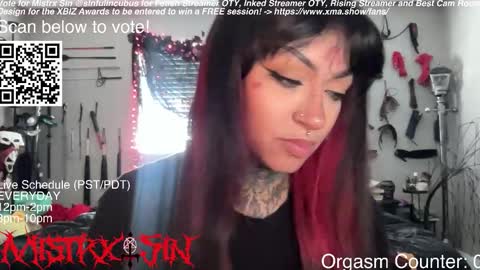 Snapshot of sinfulincubus chatting on March 10, 7:41 pm Mistrx Sin online show from March 10, 7:41 pm