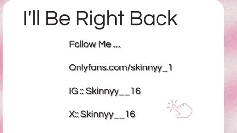 Skinnyy   online show from April 29, 5:33 am