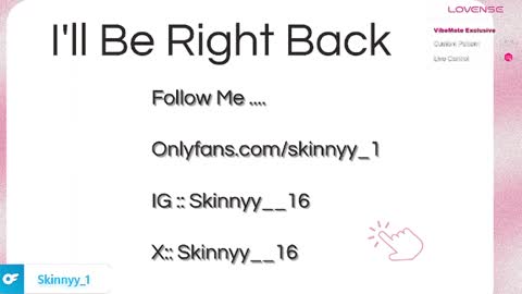 Skinnyy   online show from May 1, 5:23 am