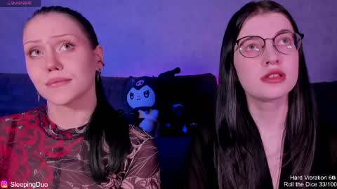 Snapshot of sleepingduo chatting on May 31, 6:09 pm Hi We are Iva and Angela Nice to meet u 3 online show from May 31, 6:09 pm