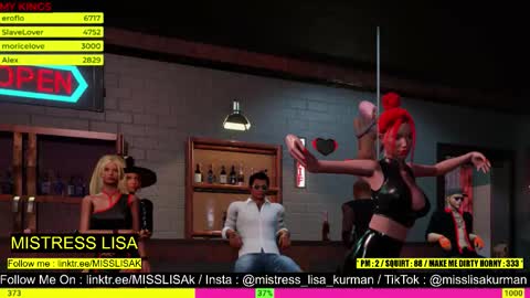  MISTRESS LISA  FIRST 3DXCHAT CAMGIRL   3dxchat anime gaming mistress domina online show from October 25, 11:21 pm