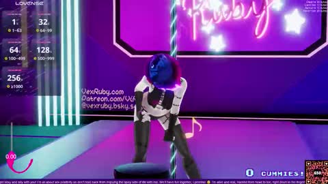 Snapshot of vexruby chatting on October 26, 12:16 am Vex Ruby online show from October 26, 12:16 am