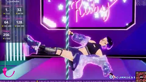 Snapshot of vexruby chatting on January 11, 1:10 am Vex Ruby online show from January 11, 1:10 am