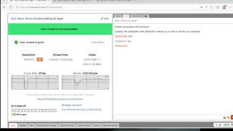 Snapshot of virtuosoide chatting on March 22, 7:56 am francisco online show from March 22, 7:56 am