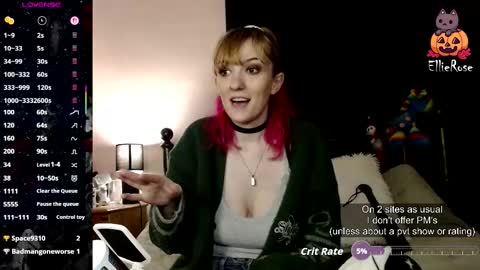 EllieeRose online show from March 9, 8:35 pm