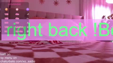 Snapshot of xo_sadie chatting on November 3, 7:09 am Xo Sadie online show from November 3, 7:09 am