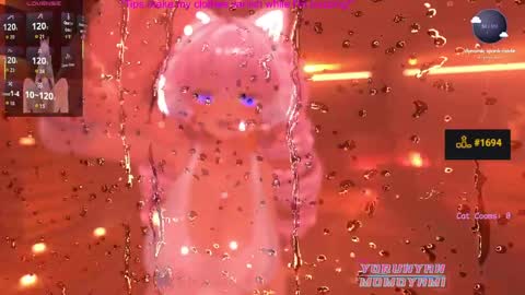 Snapshot of yorunyanmomoyami chatting on March 28, 2:44 am YoruNyan Momoyami online show from March 28, 2:44 am