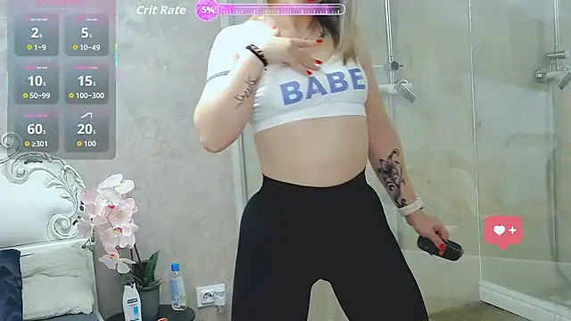 Snapshot of AdelleDeep chatting on February 8, 10:29 am AdelleDeep online show from February 8, 10:29 am