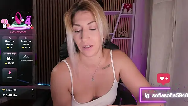 sofiah  online show from January 17, 5:05 pm