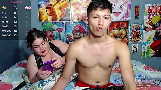 javiandkaty  online show from February 18, 1:01 am