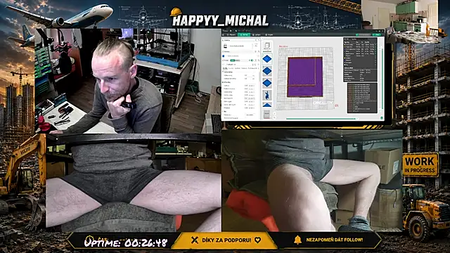 Snapshot of Happy_Michal chatting on June 3, 7:00 am Happy Michal online show from June 3, 7:00 am