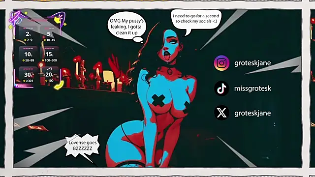 Snapshot of GroteskJane chatting on March 21, 8:01 pm GroteskJane online show from March 21, 8:01 pm