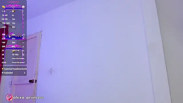 Snapshot of Alexa_priincess chatting on February 21, 12:49 am Alexa priincess online show from February 21, 12:49 am